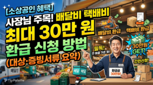 소상공인 배달비·택배비 30만 원 환급